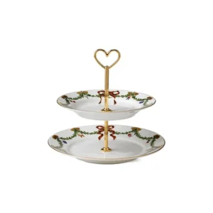 Royal Copenhagen Stjerne Riflet Jul, Etagere 23 cm