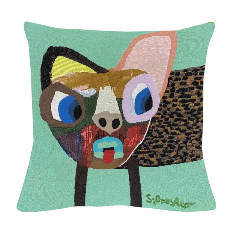 Sylvester Småplettet Hund Kissen von Poulin Design