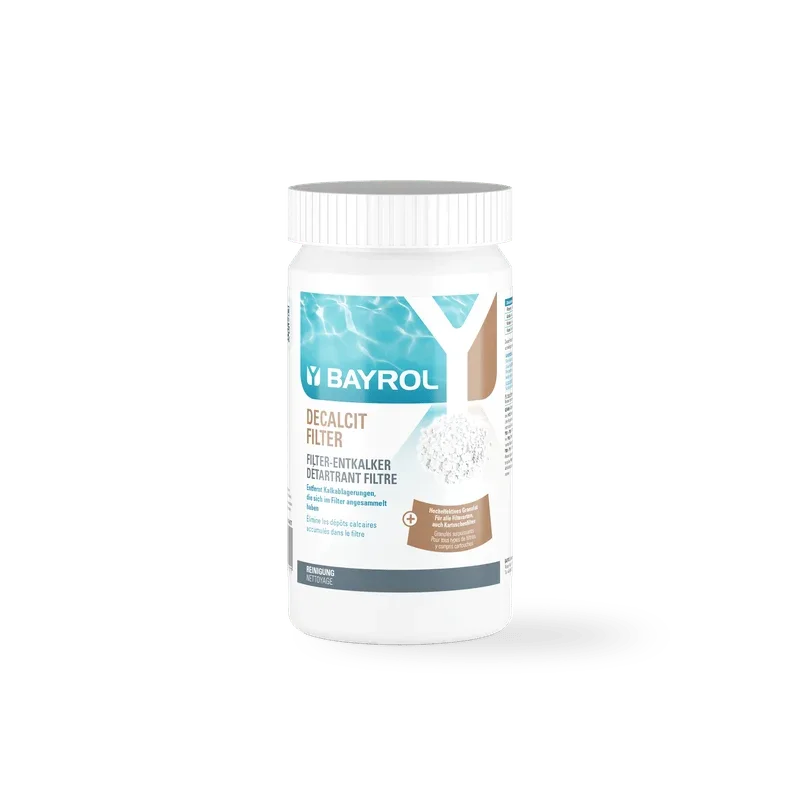 BAYROL Decalcit Filter 1 kg Hocheffektives Granulat zur Schnellentkalkung | Dose (1 kg)