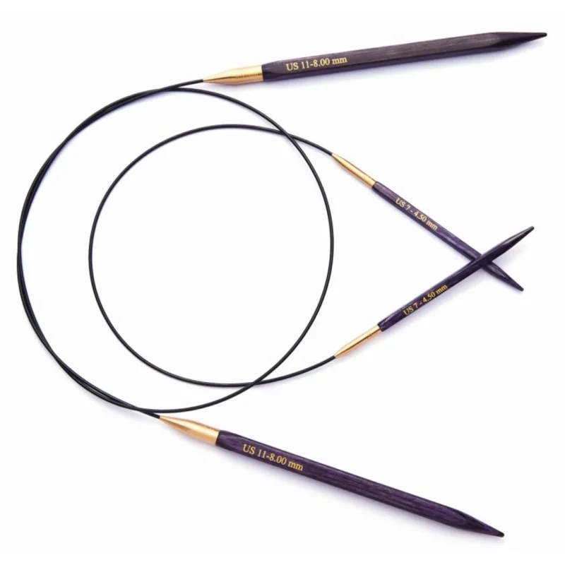 KnitPro Rundstricknadel Jadore Cubics 5,00 mm 40 cm 1 Paar