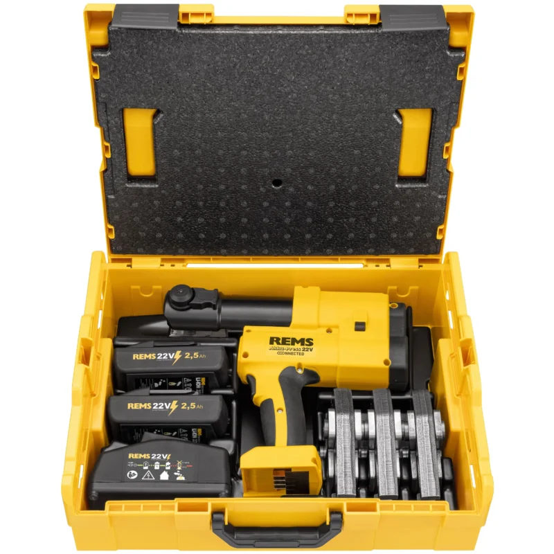 REMS - Akku-Press 22V Connected Set UP 16+20+25 L-Boxx +Akku 2,5Ah 576034 R220