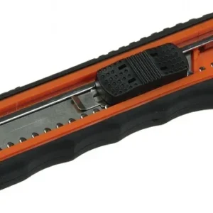 Abbrechmesser mit 18mm-Klinge Ergo-Griff mit Metallschaft + 2 Klingen