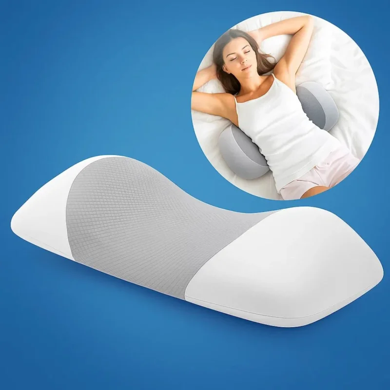 SpineEase | Memory-Schaum Lendenwirbelstützkissen – Linderung von Rückenschmerzen – Atmungsaktive Hülle – Ergonomische Schlafhilfe Karnz