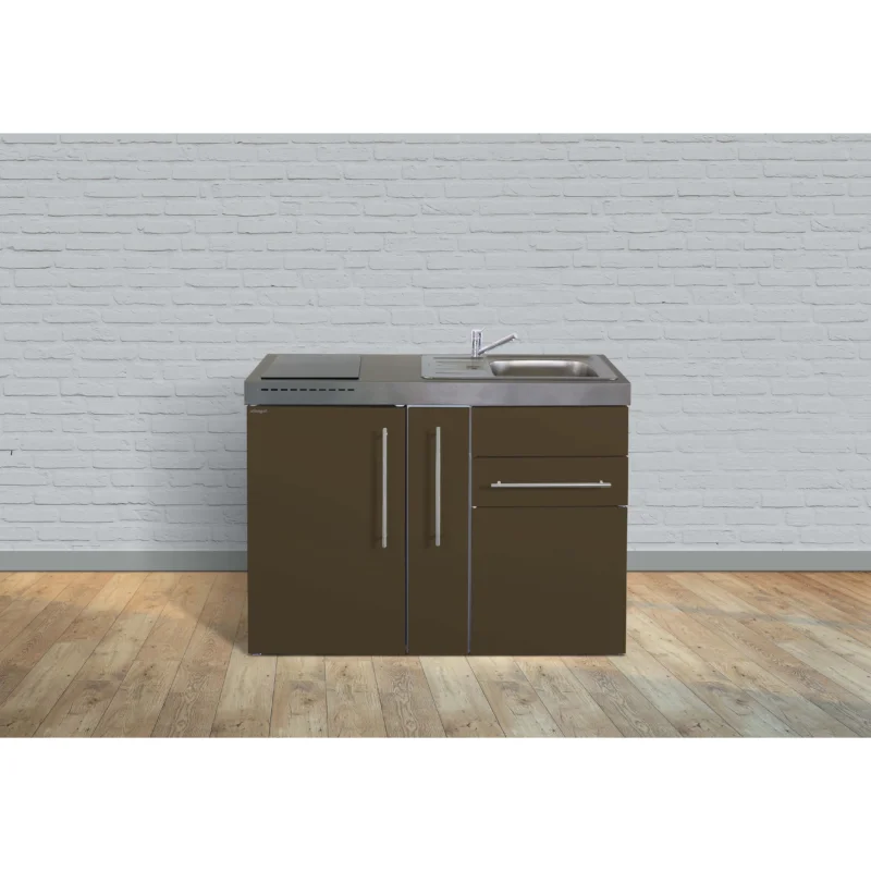 Stengel - Mini-Küche Miniküche Premiumline MPMM120AIKFliBreS Mokka metallic