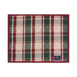 Lexington Quilted Checked Linen/Cotton Tischset