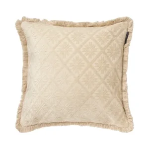 Lexington Jacquard Viscose/Cotton Fringe Kissenhülle