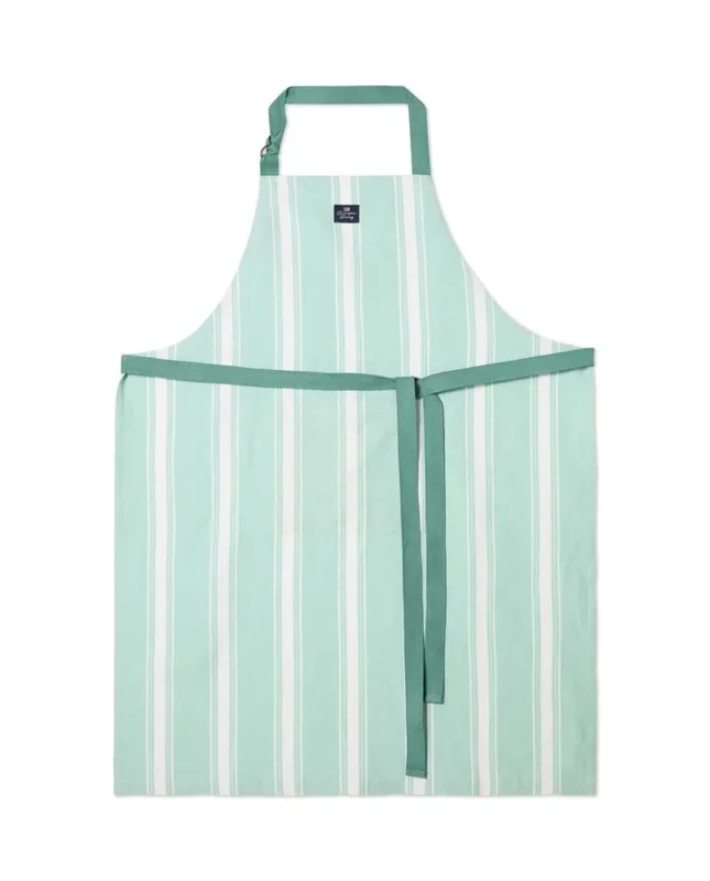 Lexington Striped Schürze aus Leinen und Baumwolle