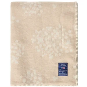 Lexington Floral Jacquard Decke aus einem Wolle-Mix
