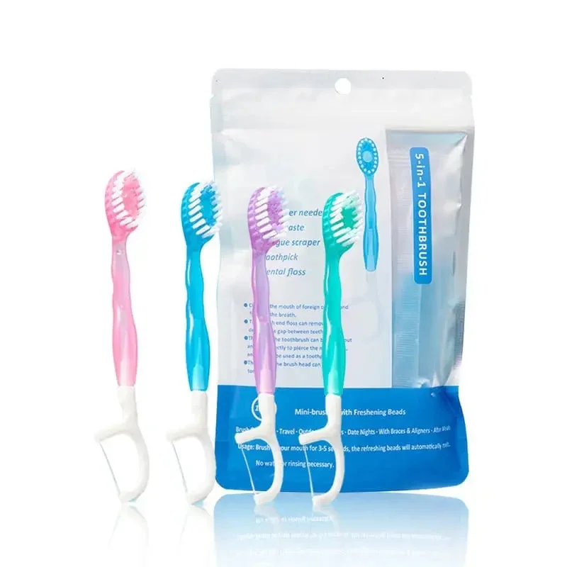 26 Teile 5-in-1 Mini-Zahnbürsten-Set