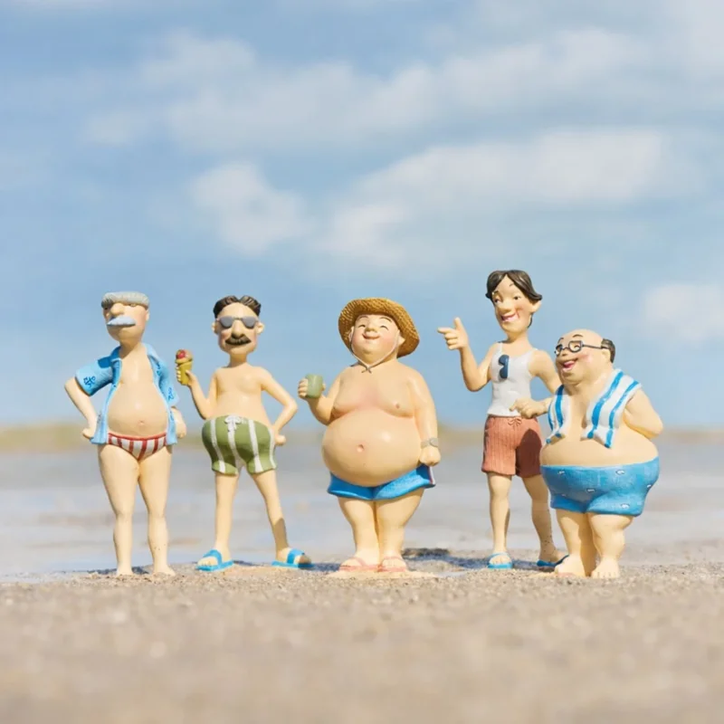 Ib Laursen – Strandkönige – Männer in Badebekleidung · 5 Figuren