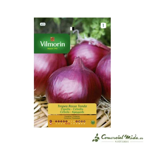 VILMORIN Semillas Cebolla Tropea Roja Redonda