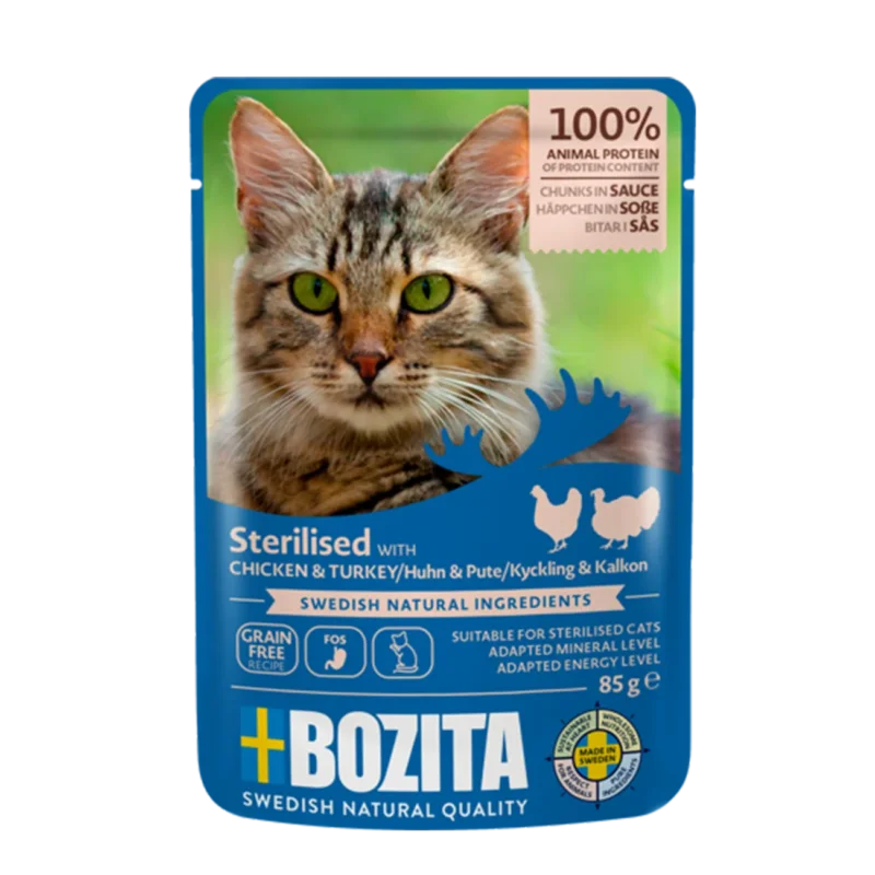 Bozita Sterilised mit Huhn & Pute in Soße