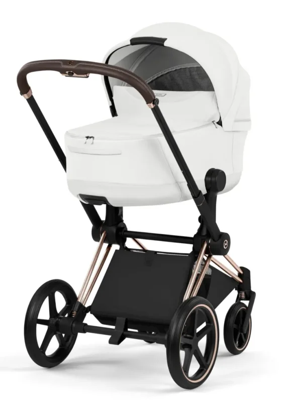 Cybex Kinderwagen-Set 'Priam Style' Off White / Gestell Roségold