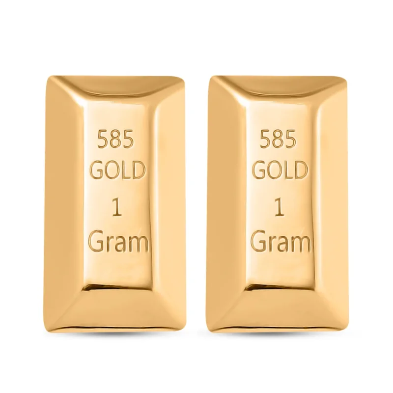 2er-Set 585er Goldbarren, insgesamt 2 Gramm