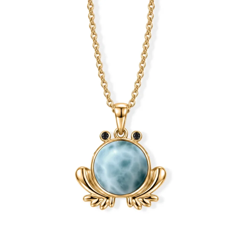 EVER TRUE AA Larimar, Schwarzer Spinell Schmuckset ca. 50 cm ca. 6,00 ct.