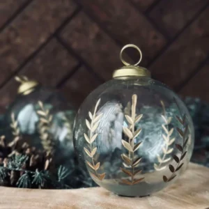 Glas-Weihnachtskugeln - 2er-Set