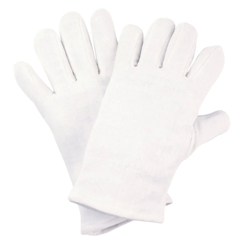 NITRAS Baumwoll-Trikot-Handschuhe, weiß, OEKO-TEX Baumwoll-Trikot, Größe 9 | Packung (12 Paare)
