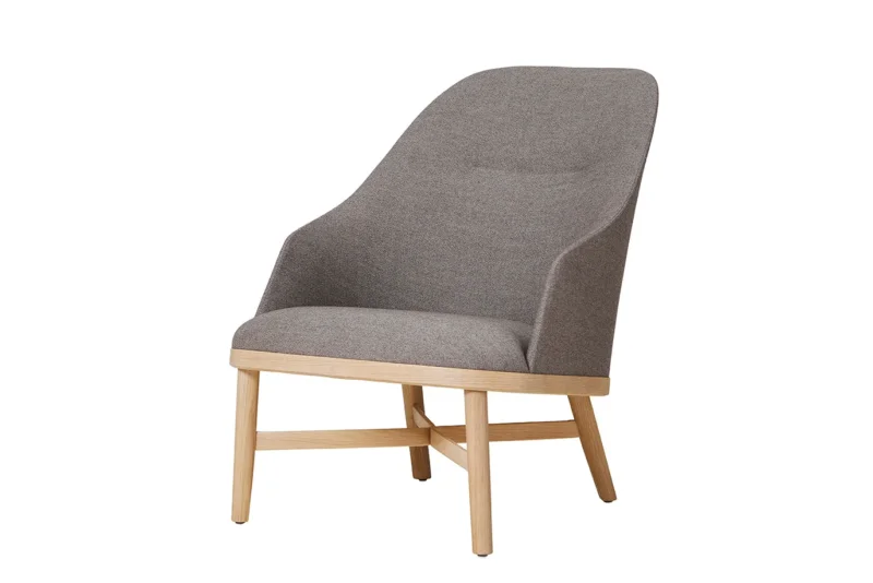 Bund Lounge-Sessel, Eiche, Melange Nap 241 von Stellar Works