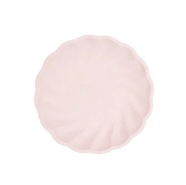 6 ronde borden , 18,8 cm, roze van Riethmueller koop je bij Partywinkel