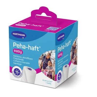 Hartmann Peha-haft Easy Kohäsivbinde weiß 6 cm x 4 m | Packung (1 Stück)