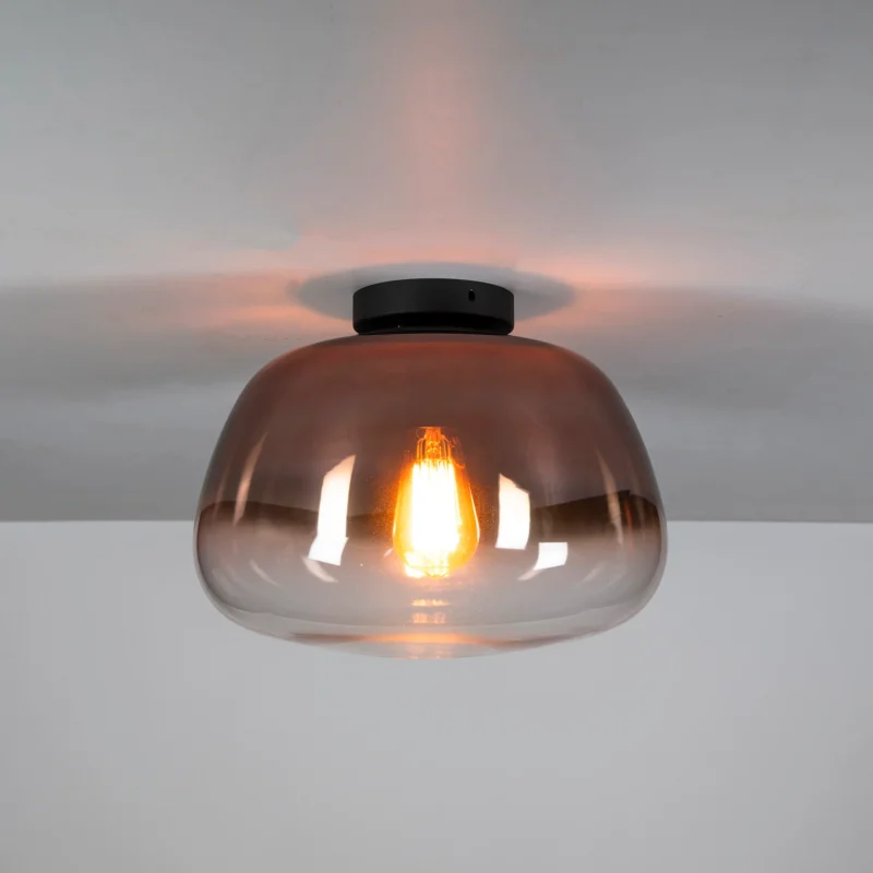 Deckenleuchte Pulse Shaded 1-light / Kupferglas