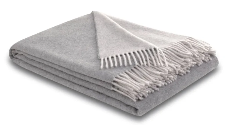 Biederlack Kaschmirplaid 130x170 silver-stone