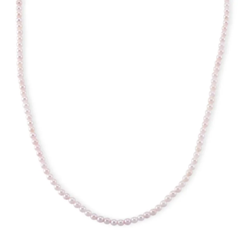 AAA Japanische Akoya Perle (5-6 mm) Halskette (10-15 Werktage Lieferzeit) ca. 50 cm 925 Silber Vergoldet