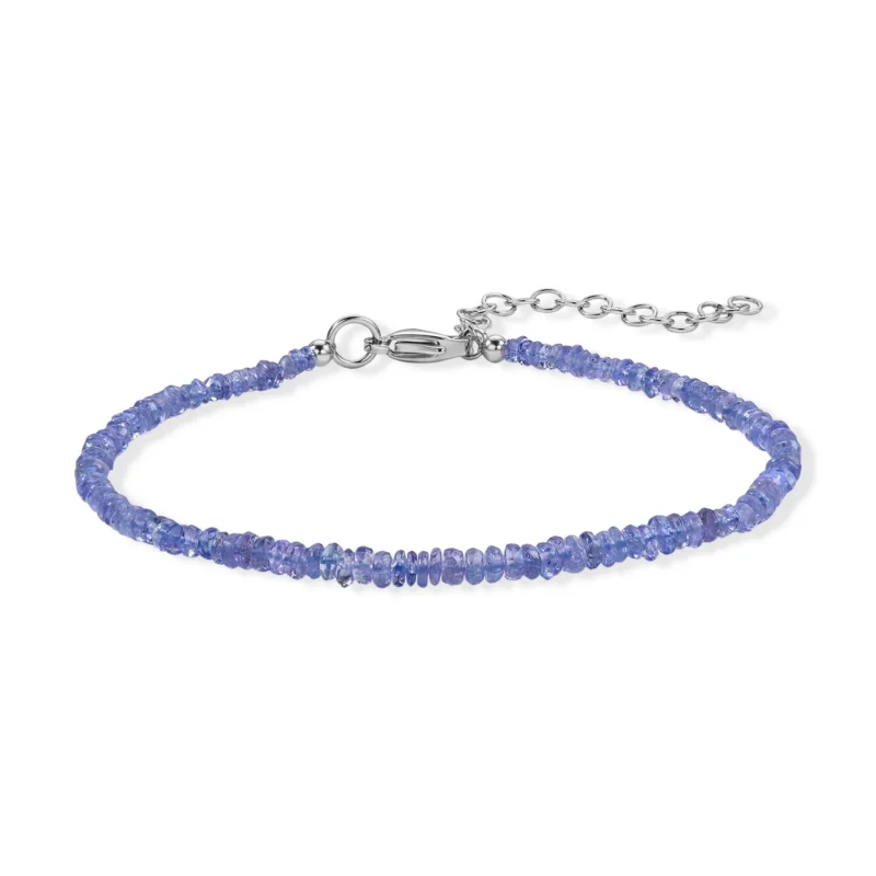 EVER TRUE Tansanit Armband ca. 19 cm+ 5 cm Extender 316L Edelstahl ca. 16,00 ct.