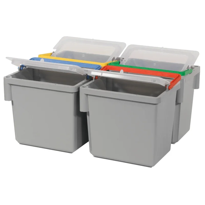 Numatic Schwenkbarer 4-Liter Eimer, grau mit farbcodiertem Henkel