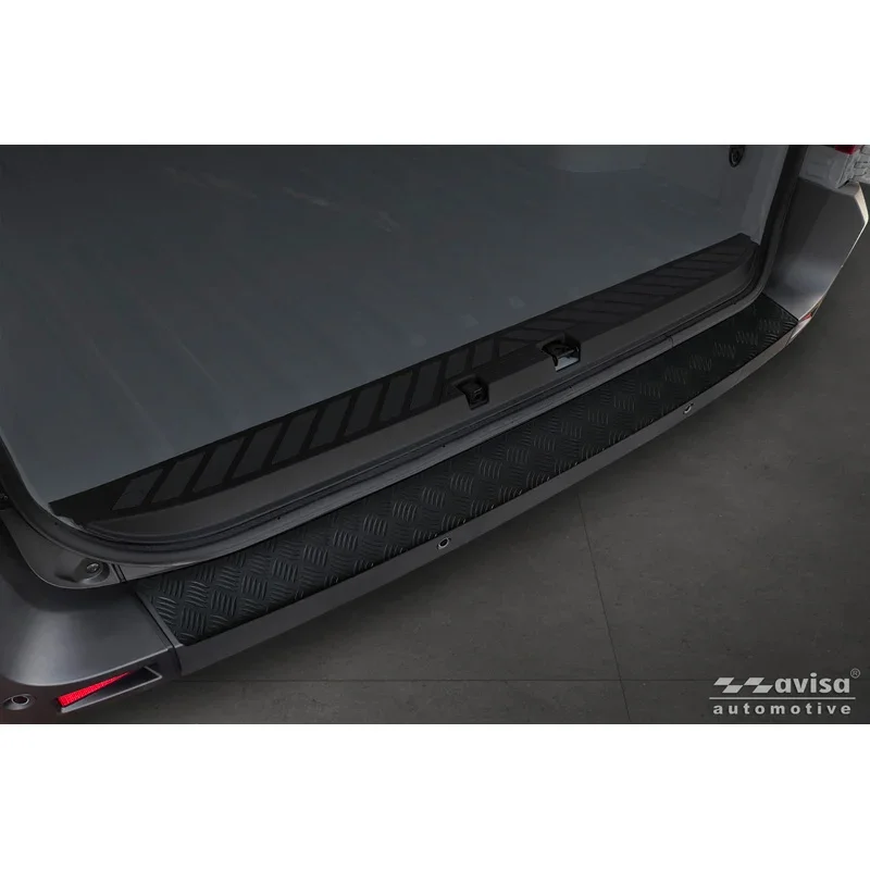 Avisa, Heckstoßstangenschutz, mattes schwarzes Aluminium, passend für Renault Master IV (2024-)