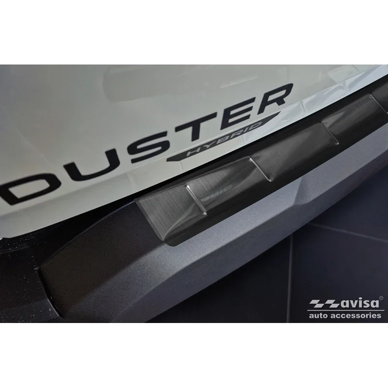 Avisa, Ladekantenschutz, Edelstahl, Schwarz, Passend für Dacia Duster III (2024-), 'Ribs'