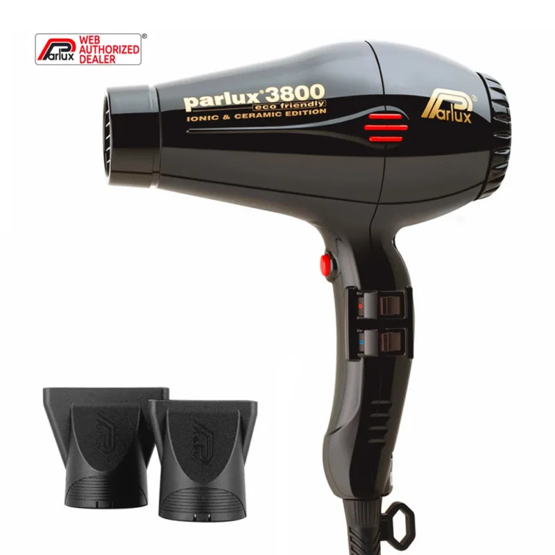 Parlux 3800 EcoFriendly Ionic & Ceramic Nero - asciugacapelli professionale [all]