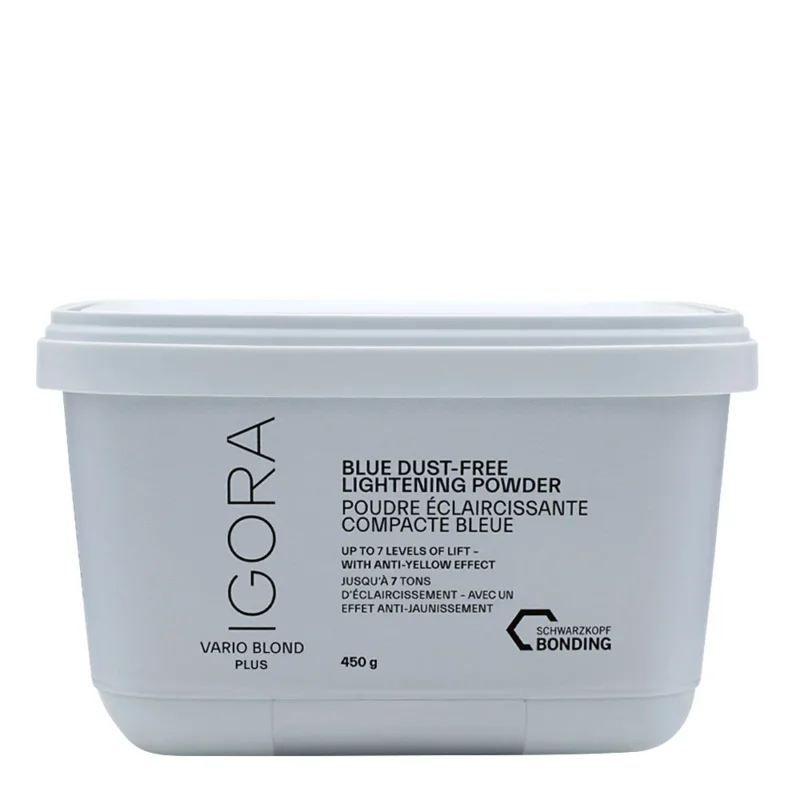Schwarzkopf Professional Igora Vario Blond Plus Blue Dust Free Lightening Powder 450gr - polvere decolorante anti giallo [all]
