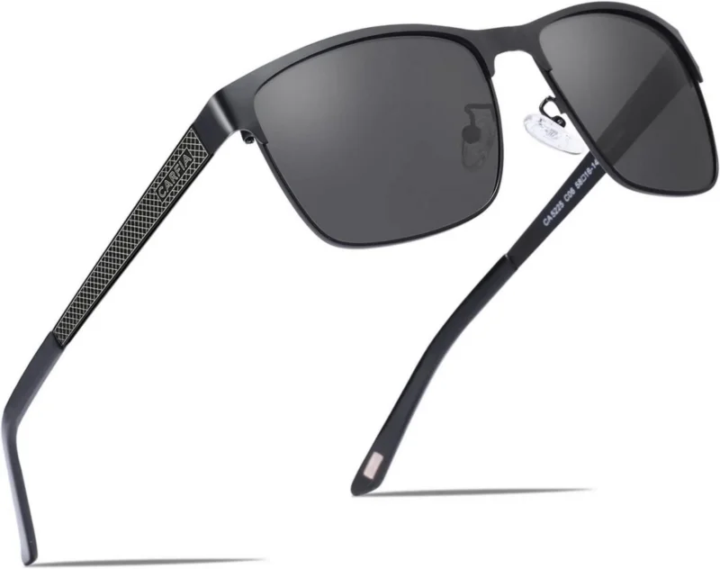 Polarisierte UV400 Metall-Sonnenbrille Sportbrille Herren Kategorie 3