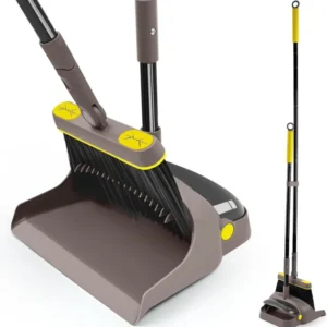 Langstieliges Besen und Kehrschaufel Set 138CM, 180 Grad