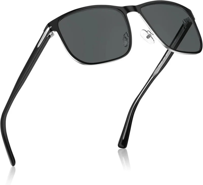 Polarisierte UV400 Herren Sonnenbrille Metallrahmen Sport Angelbrille