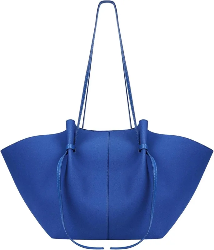 Große Damen Handtasche in Schwarz aus Kunstleder mit verstellbarem