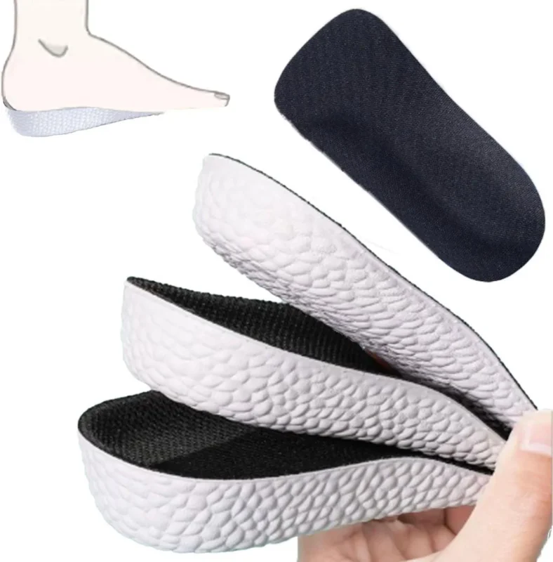 Transparente Höherlegen-Schuheinlagen für Herren 3,5 cm