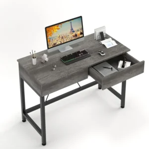 Schreibtisch mit Holzschubladen und Lagerung 100x50x73cm