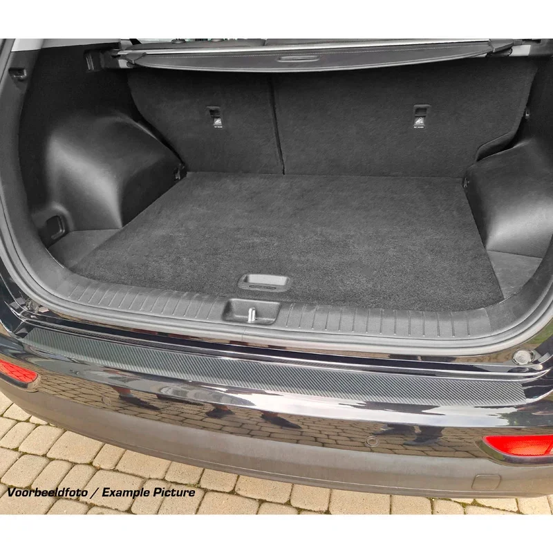 MAX6, Heckstoßstangenschutz, Kohlefaser-Optik, passend für Volkswagen Caddy V Box/MPV (2020-)