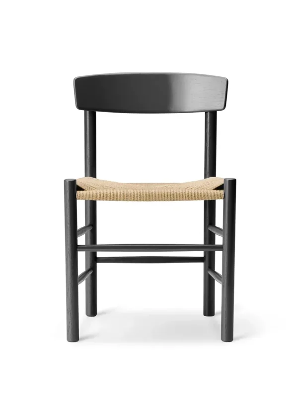 J39 Mogensen Stuhl, schwarz lackierte Buche von Børge Mogensen
