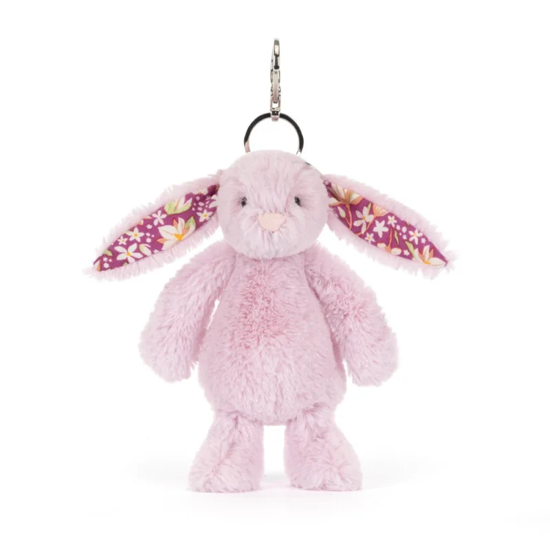 Kuscheltier Taschenanhänger Hase "Thistlepop Blossom" - 4x5x18 cm (Lila)