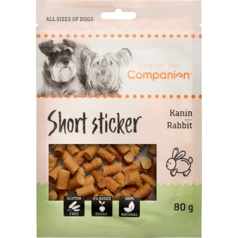 80 g Companion Hundesnack mit weichen Kaninchenstücken 1,5 cm