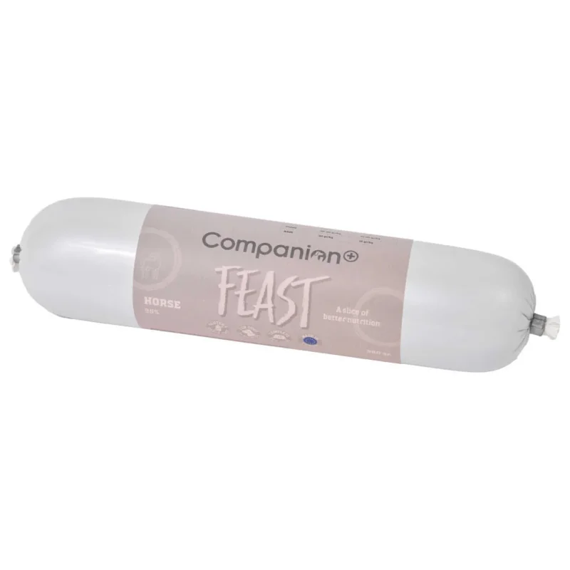 350g Companion+ FEAST Hundefutter Wurst mit Pferdefleisch