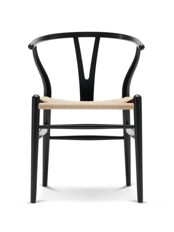 Wishbone Chair CH24, Schwarz Eiche von Hans J. Wegner