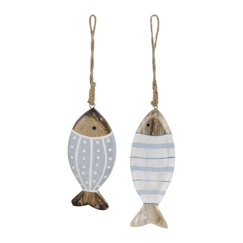 Chic Antique – Fisch zum Aufhängen ocean 2er-Set