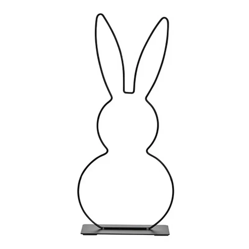 G. Wurm - Aufsteller Hase Metall schwarz