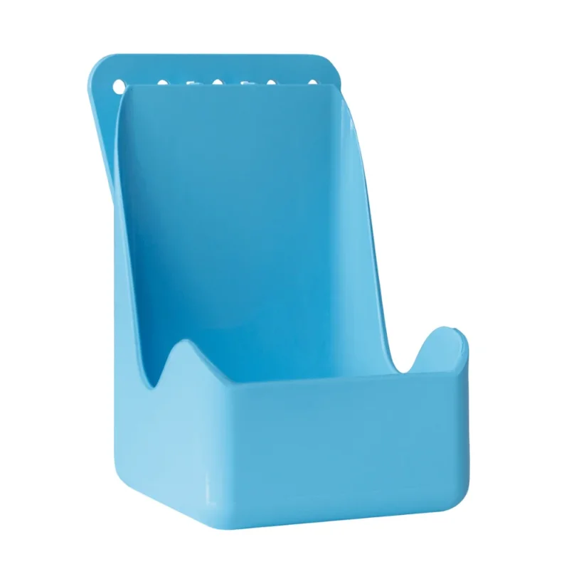 Die Paul Hartmann AG Wandhalter Hände, passend für 500 ml Flaschen, blau, Packung mit 2 Stück, aus Kunststoff mit hohem Rücken und offenem Frontteil; ideal zur Aufbewahrung von Händedesinfektionsmittel; inkl. Befestigungsmaterial.