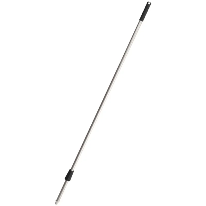 Der Alustiel-Besenstiel „in-up“ von Haug Bürsten KG mit 1400 mm Länge und 22 mm Durchmesser ist mit einer schwarzen Kappe und einer Überdrehmutter ausgestattet, die das Anbringen eines Besenkopfes erleichtert. Sein eloixiertes Alustiel-Finish garantiert sowohl Haltbarkeit als auch Eleganz für jede Reinigungsaufgabe.
