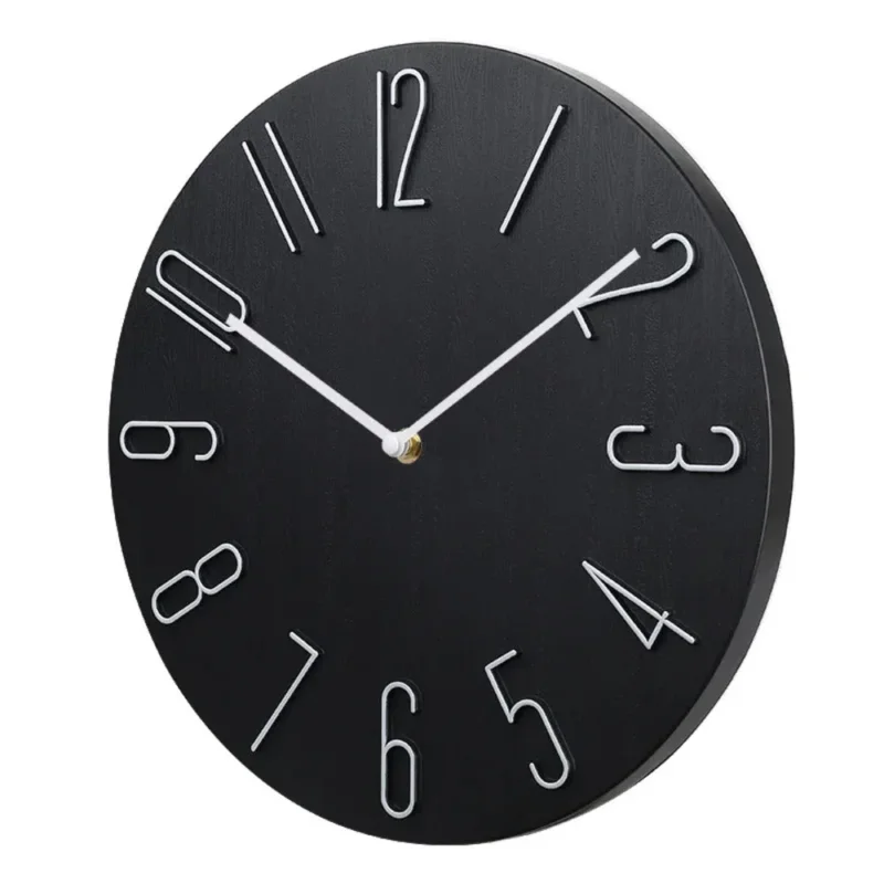 Silencio Modern Silent Wanduhr – Minimalistisches Design mit Quarzwerk | Karnz
